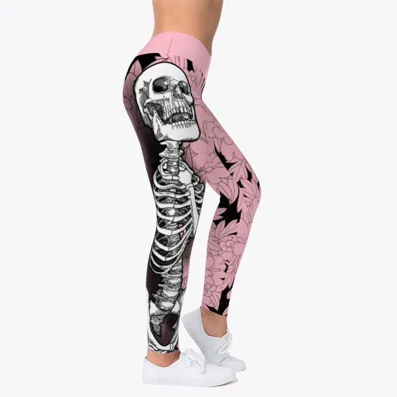  skleton skull joga pants